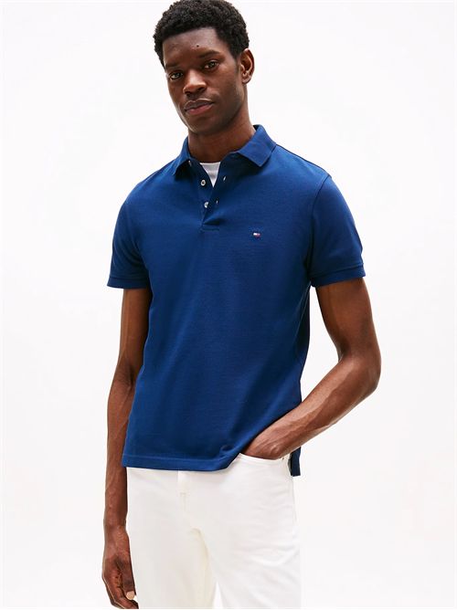 polo uomo blu notte TOMMY HILFIGER | MW0MW17771DAF